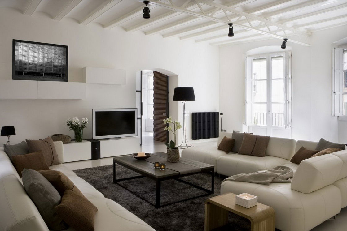 living apartment modern ylab arquitectos contemporary gothic barcelona furniture quarter loft gotico maison piso bachelor approach takes pad industrial hawk