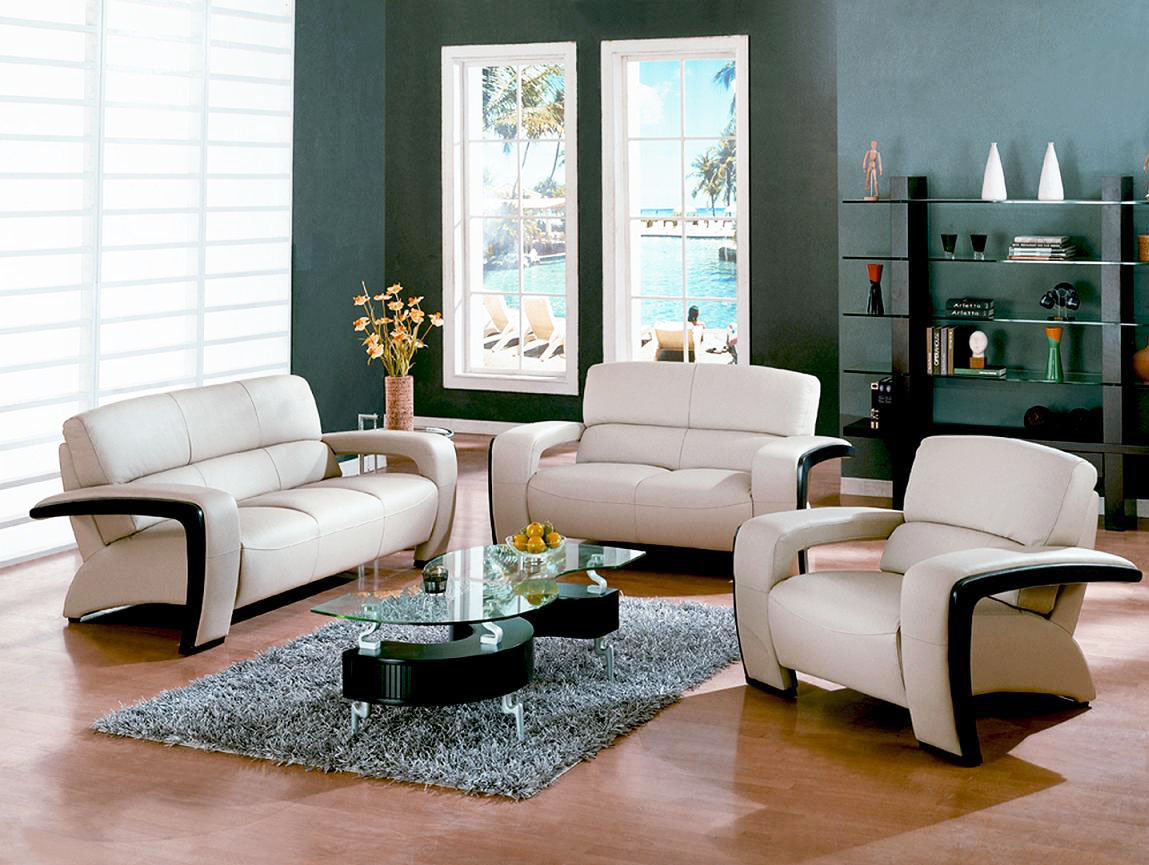 living room furniture modern small beige leather sets sofa wood couches trim sydney espresso 1236 venice divani bonded casa 3pc