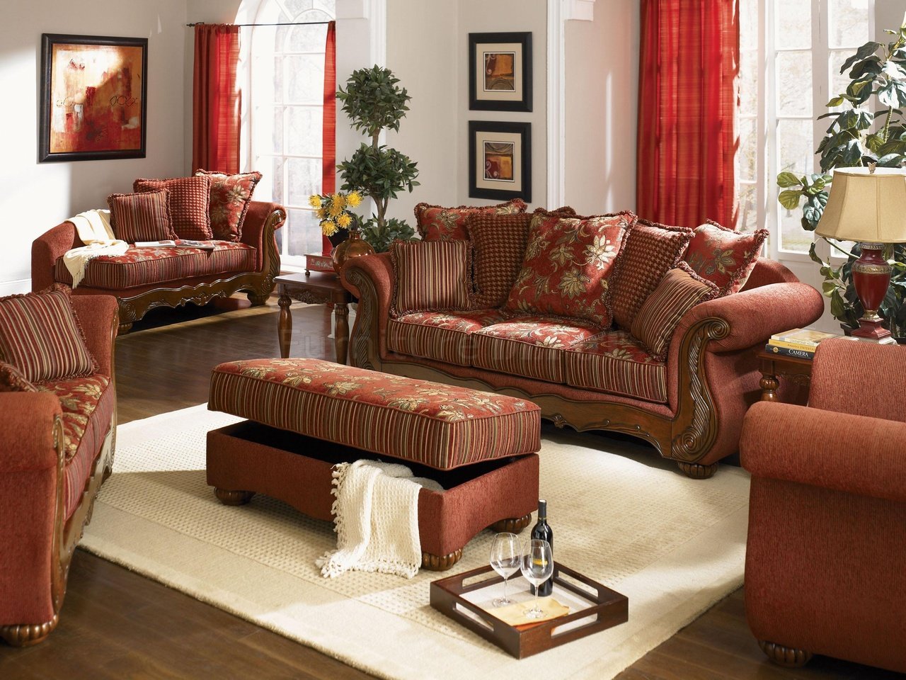 traditional loveseats living room