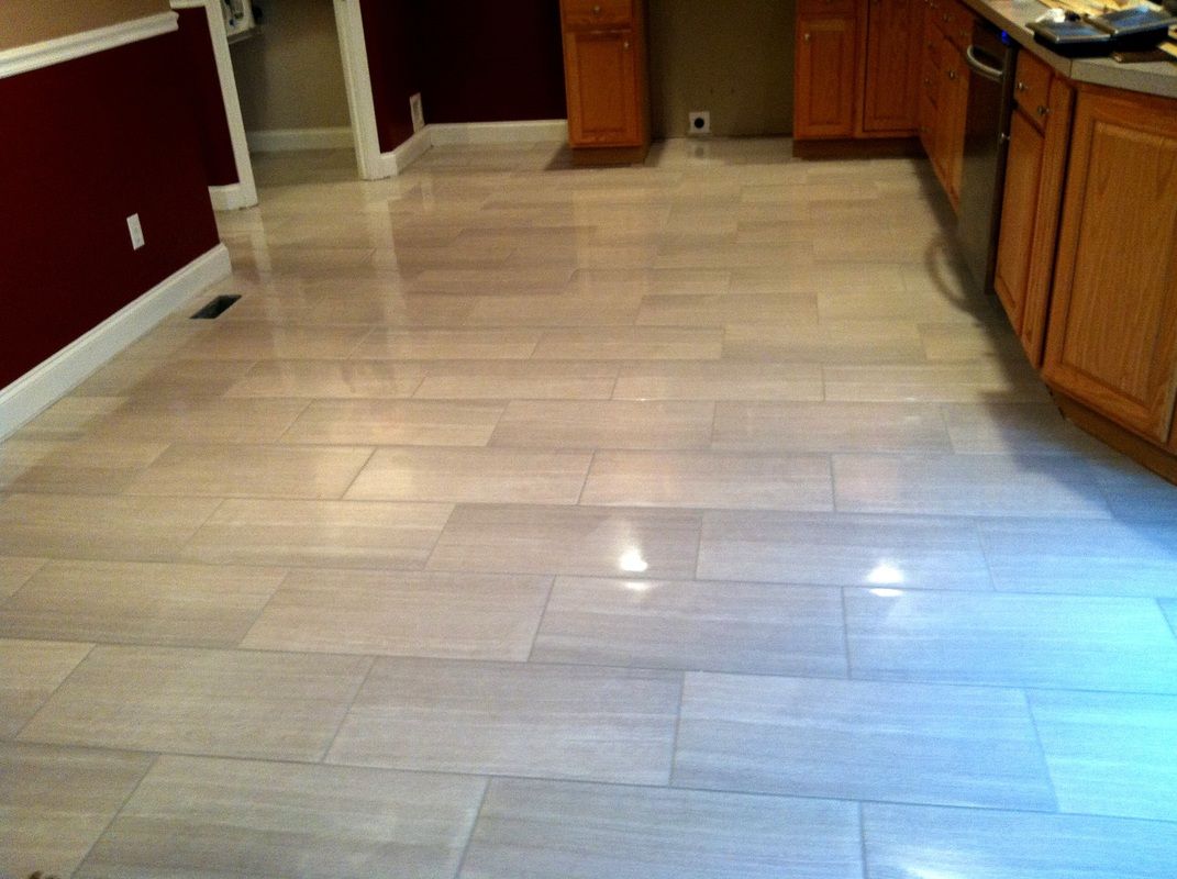 designer kitchen tile floor