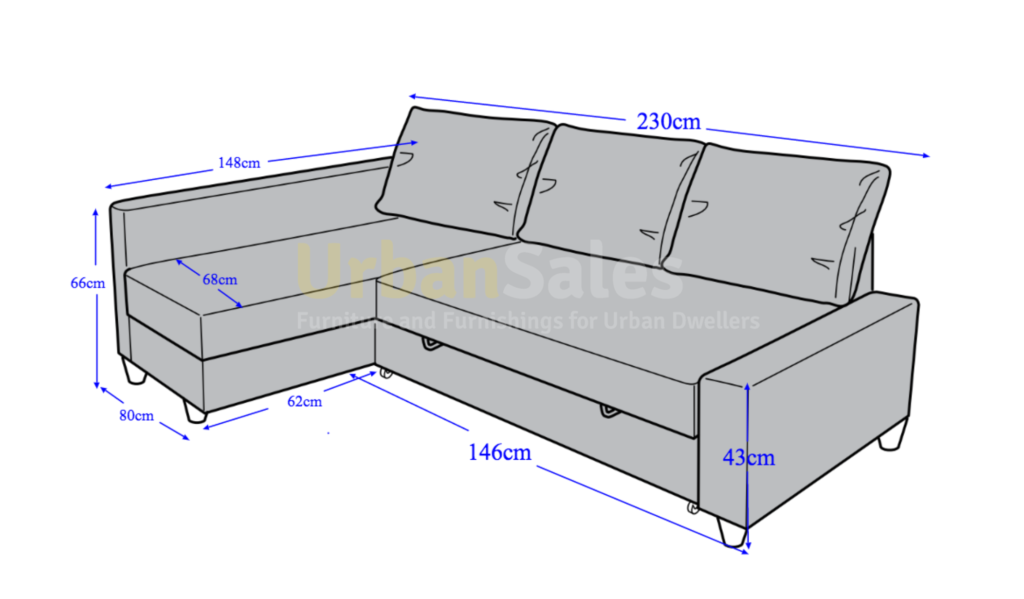 friheten sofa bed dimensions