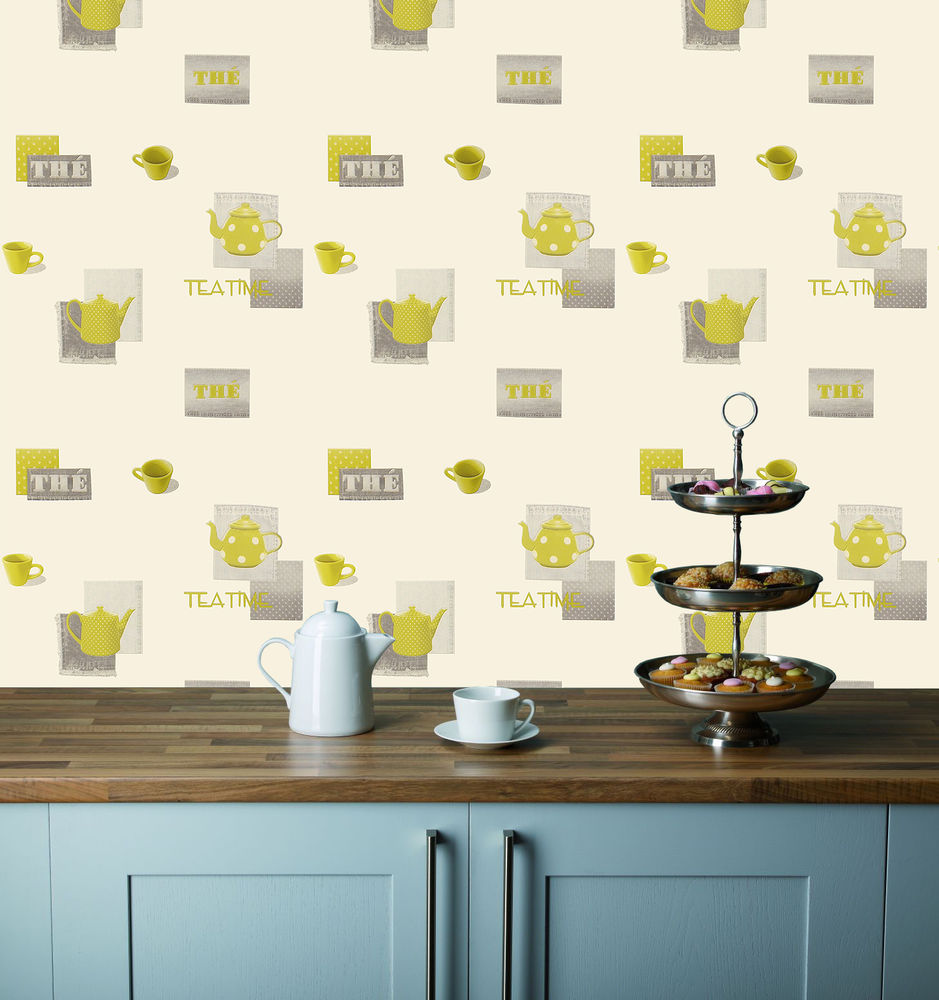 Green Kitchen Wallpaper | Hawk Haven