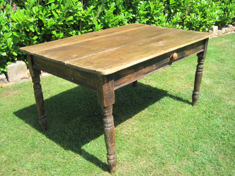 steel antique kitchen table