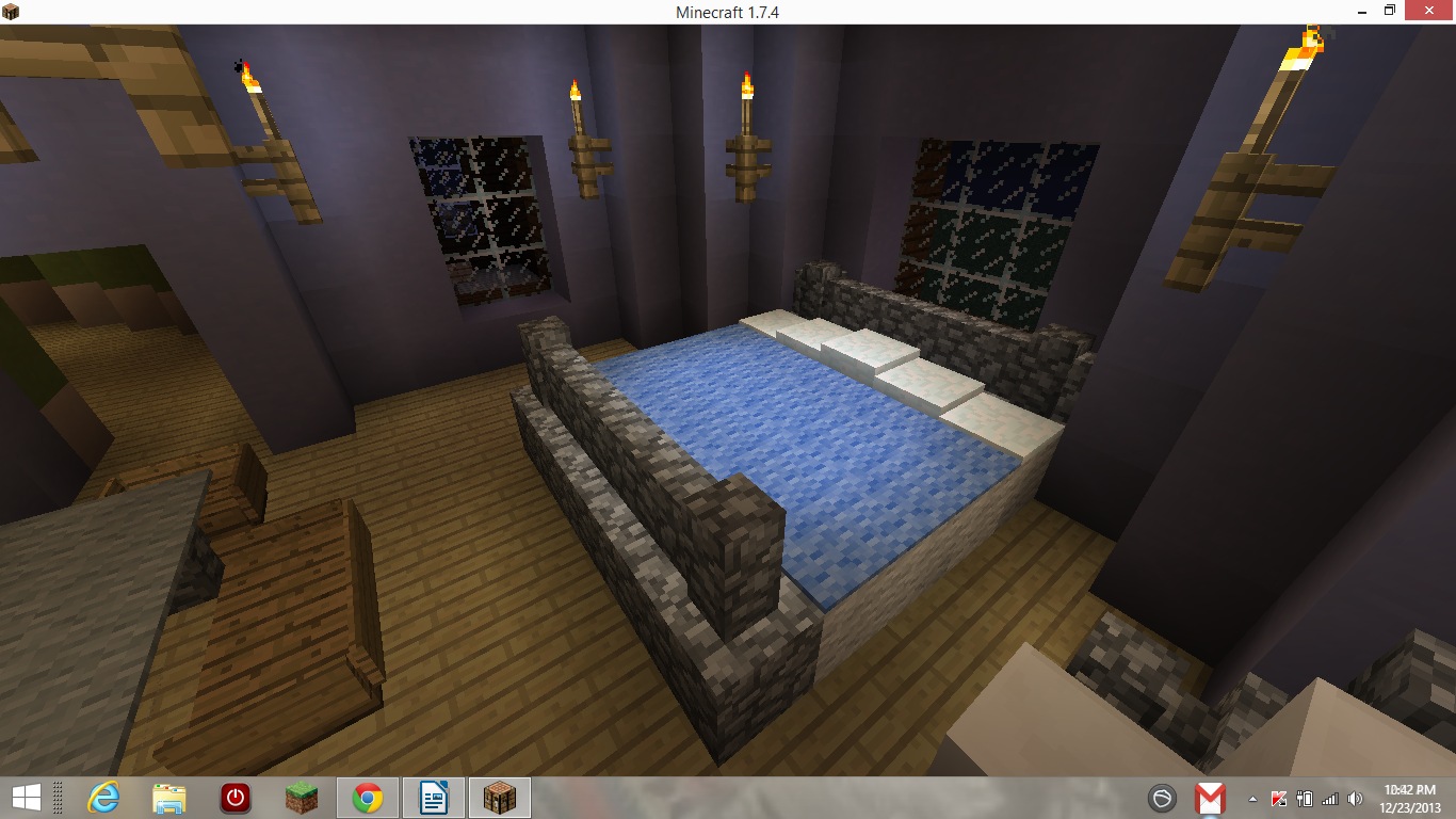 Modern Bedroom Furniture Ideas Minecraft for Large Space