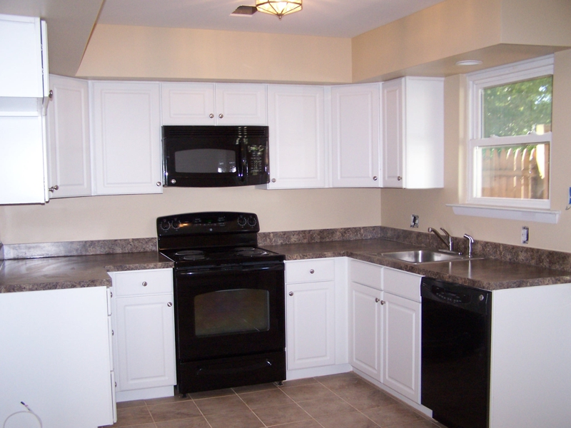 Black Kitchen Cabinets With White Appliances Hawk Haven