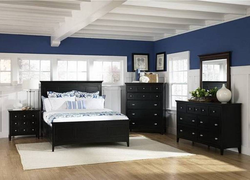 Blue Bedroom Black Furniture Hawk Haven