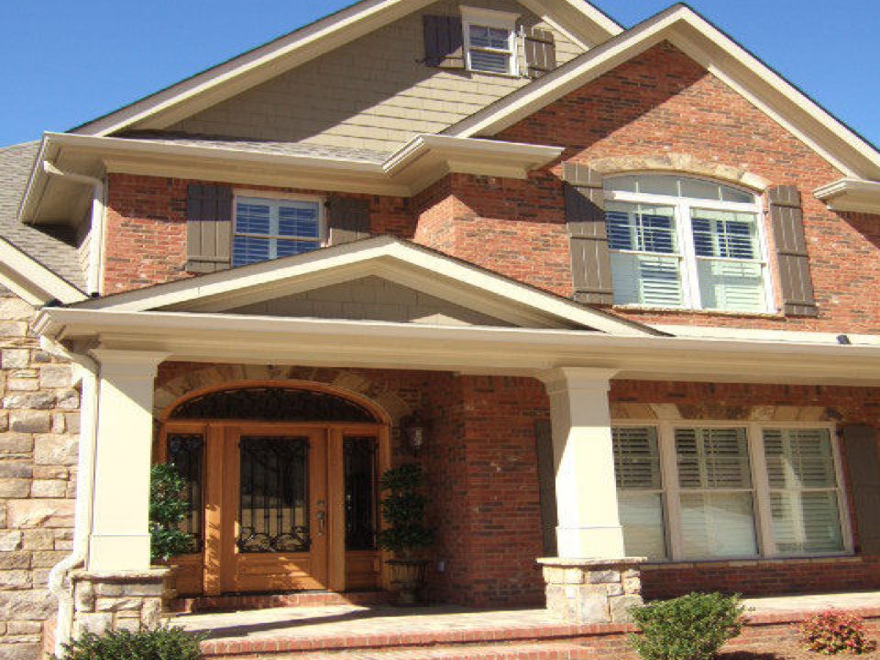 Exterior Paint Colors With Orange Brick Hawk Haven