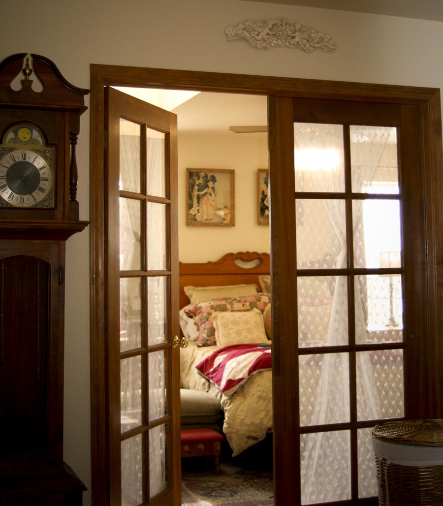 French doors interior bedroom | Hawk Haven
