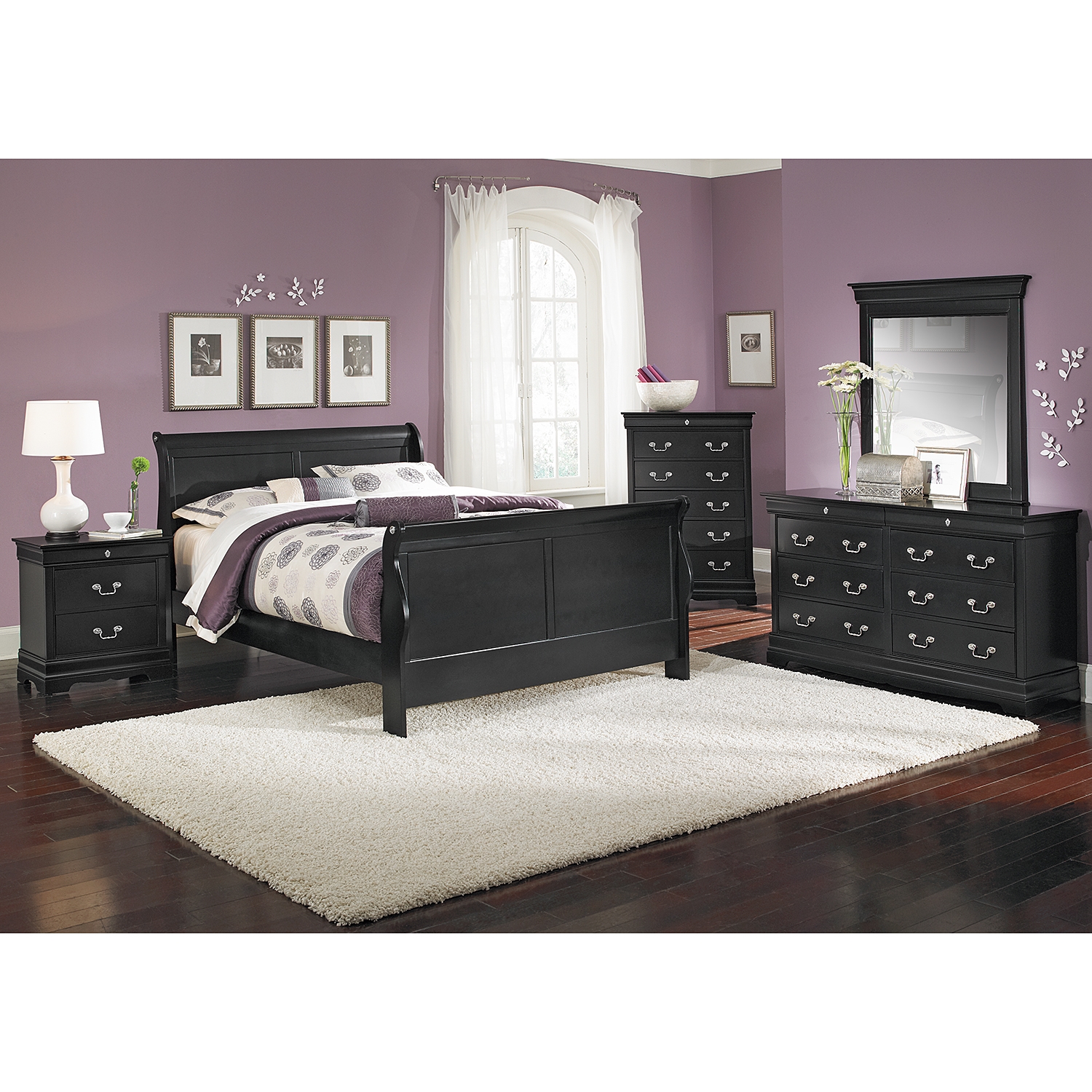 Gray Bedroom Black Furniture Hawk Haven
