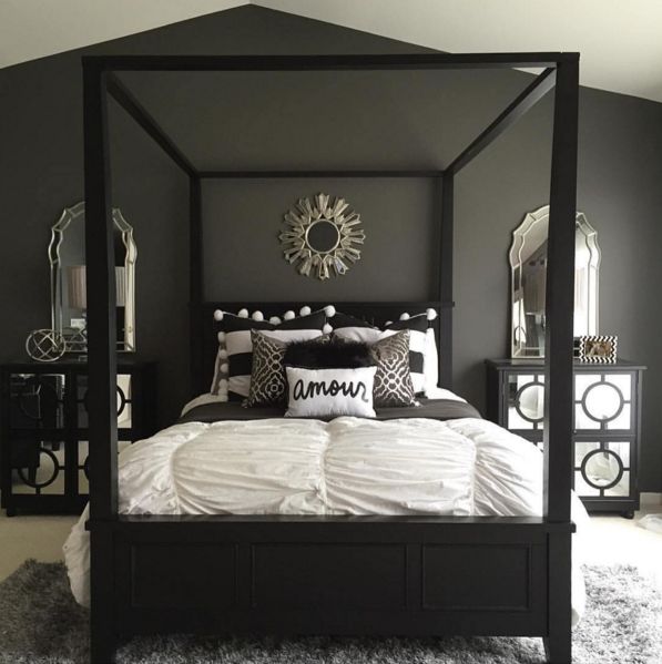 Grey and black bedroom design | Hawk Haven