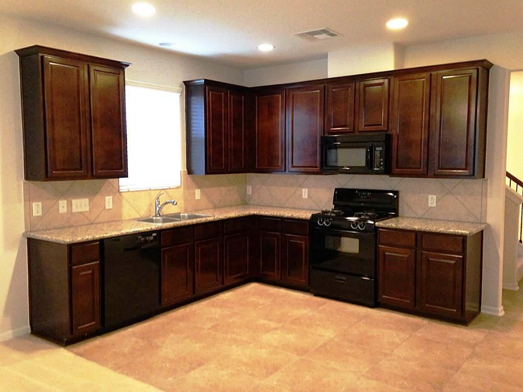 Kitchen cabinet color ideas with black appliances | Hawk Haven