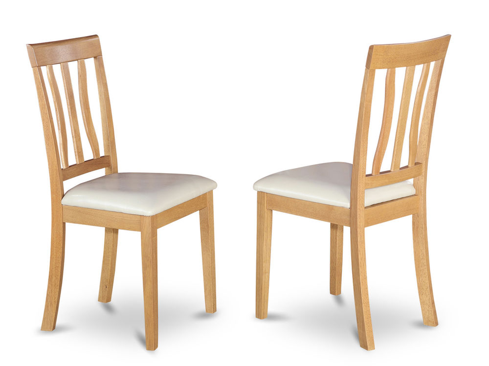 white and light oak kitchen chairs