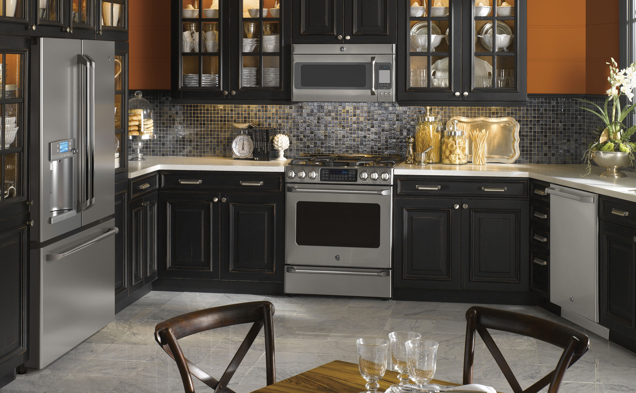 Kitchen design ideas with black appliances | Hawk Haven