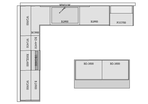 L Shaped Kitchen Living Room Floor Plans