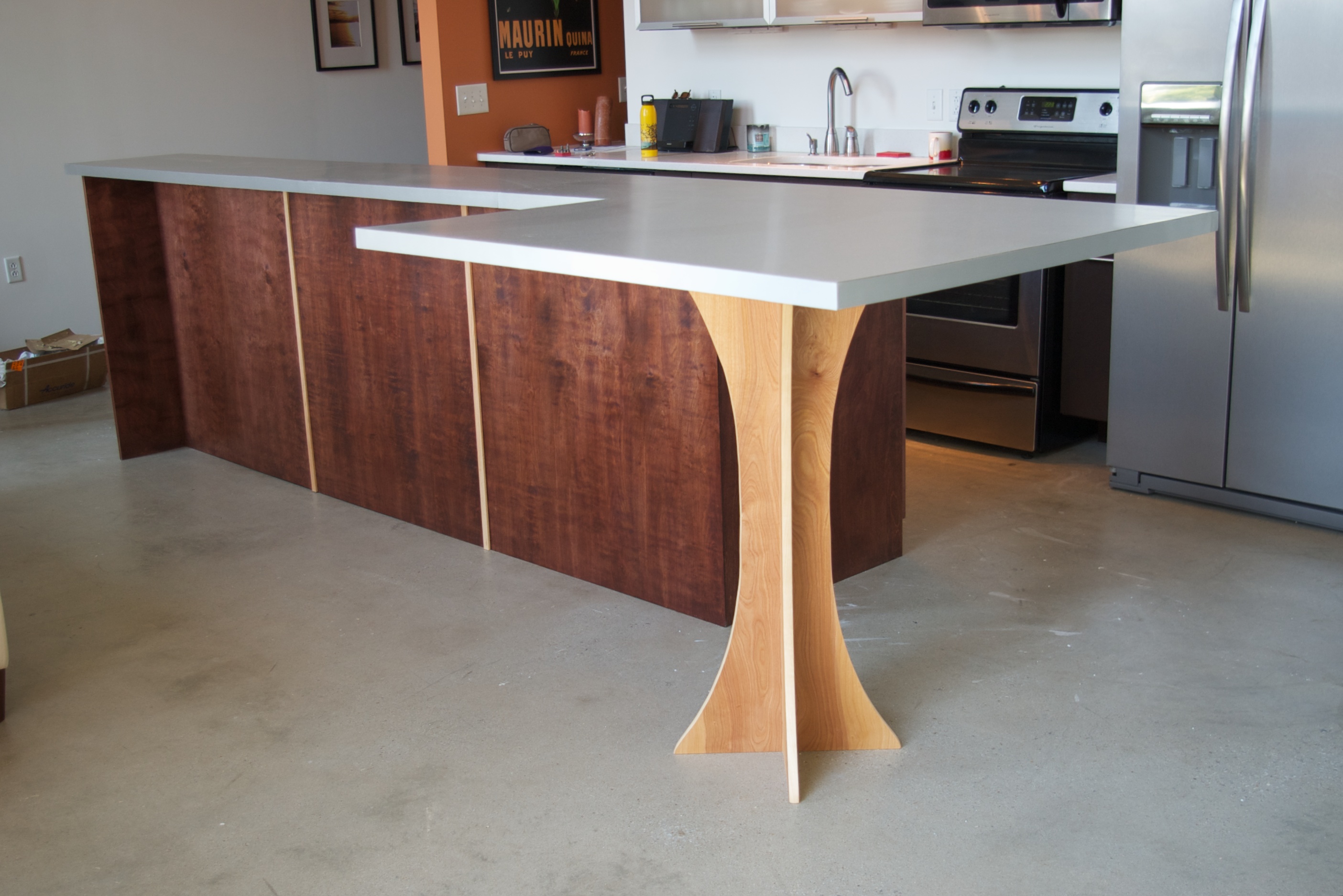 l shape kitchen table