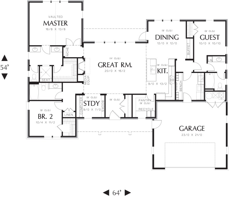 Large Walk In Closet House Plans Hawk Haven