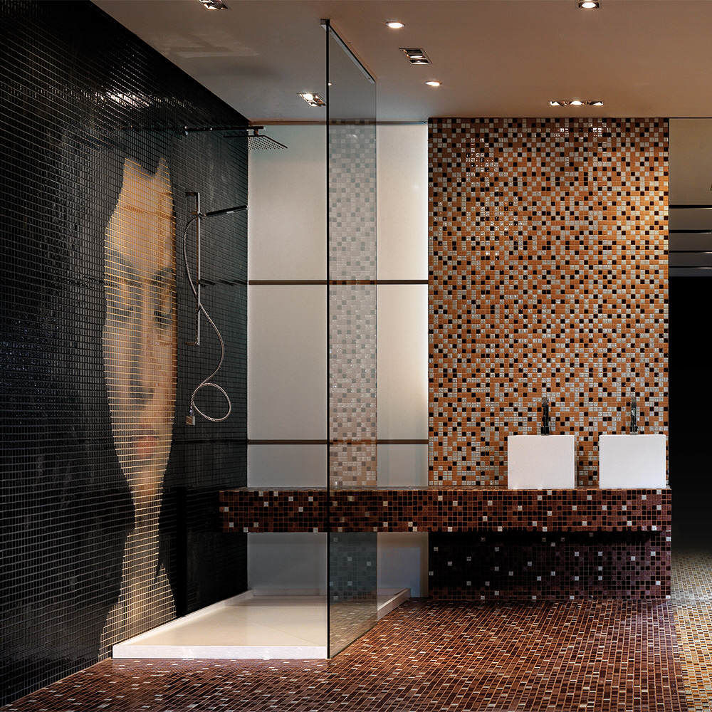 Luxury Bathroom Glass Tile Hawk Haven