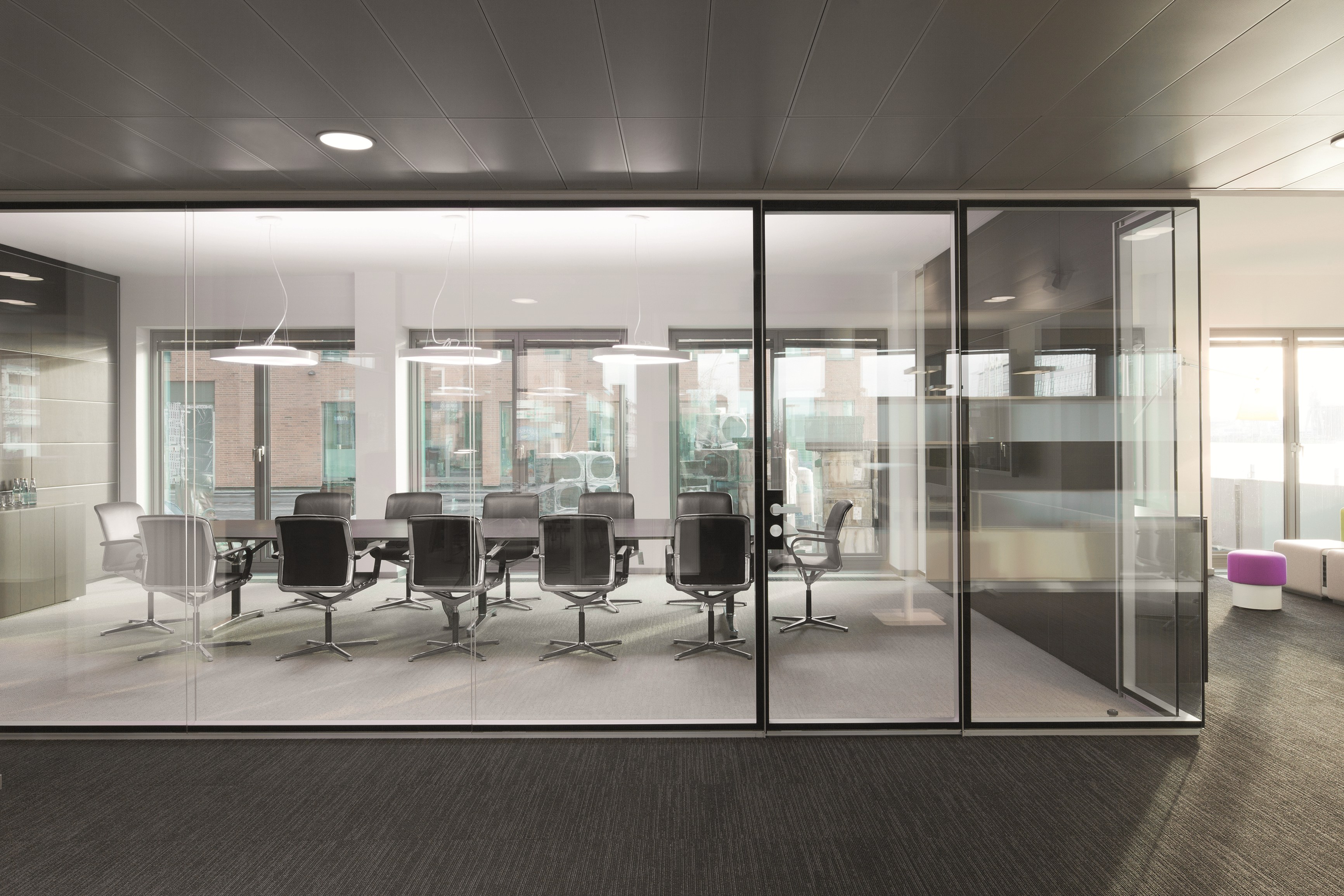 glass office walls partition interior corridor offices rf partitions bene modern frosted stylepark hawk haven acid limited contractor systems midas