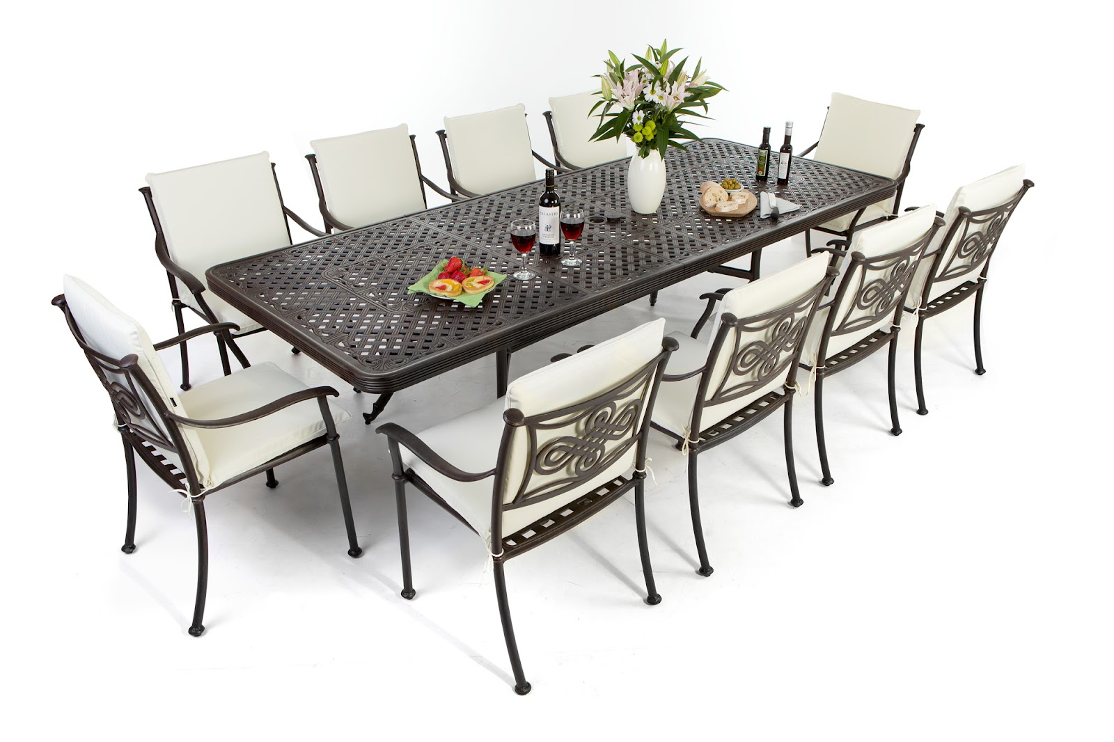 Outdoor Dining Sets For 12 Hawk Haven