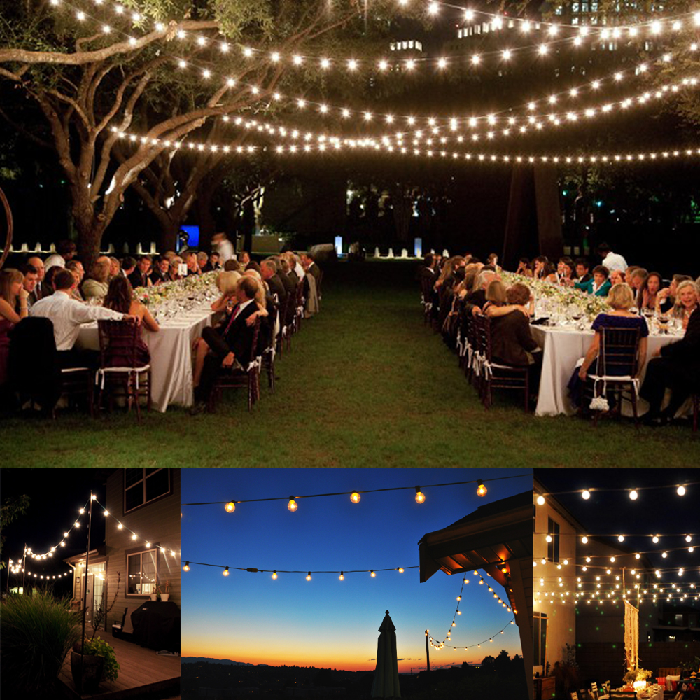 Outdoor party lights string | Hawk Haven