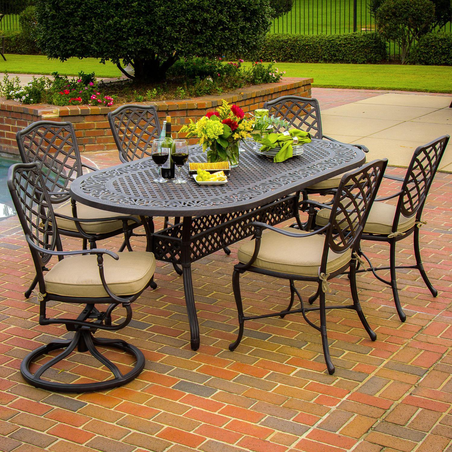Patio dining sets for 6 | Hawk Haven