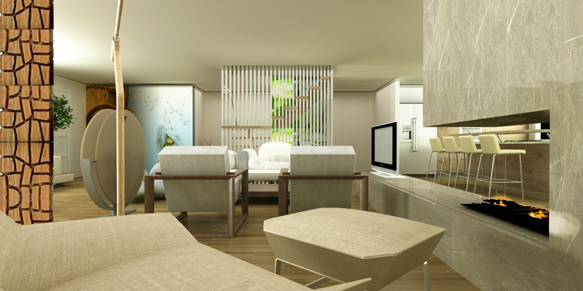 zen type living room designs