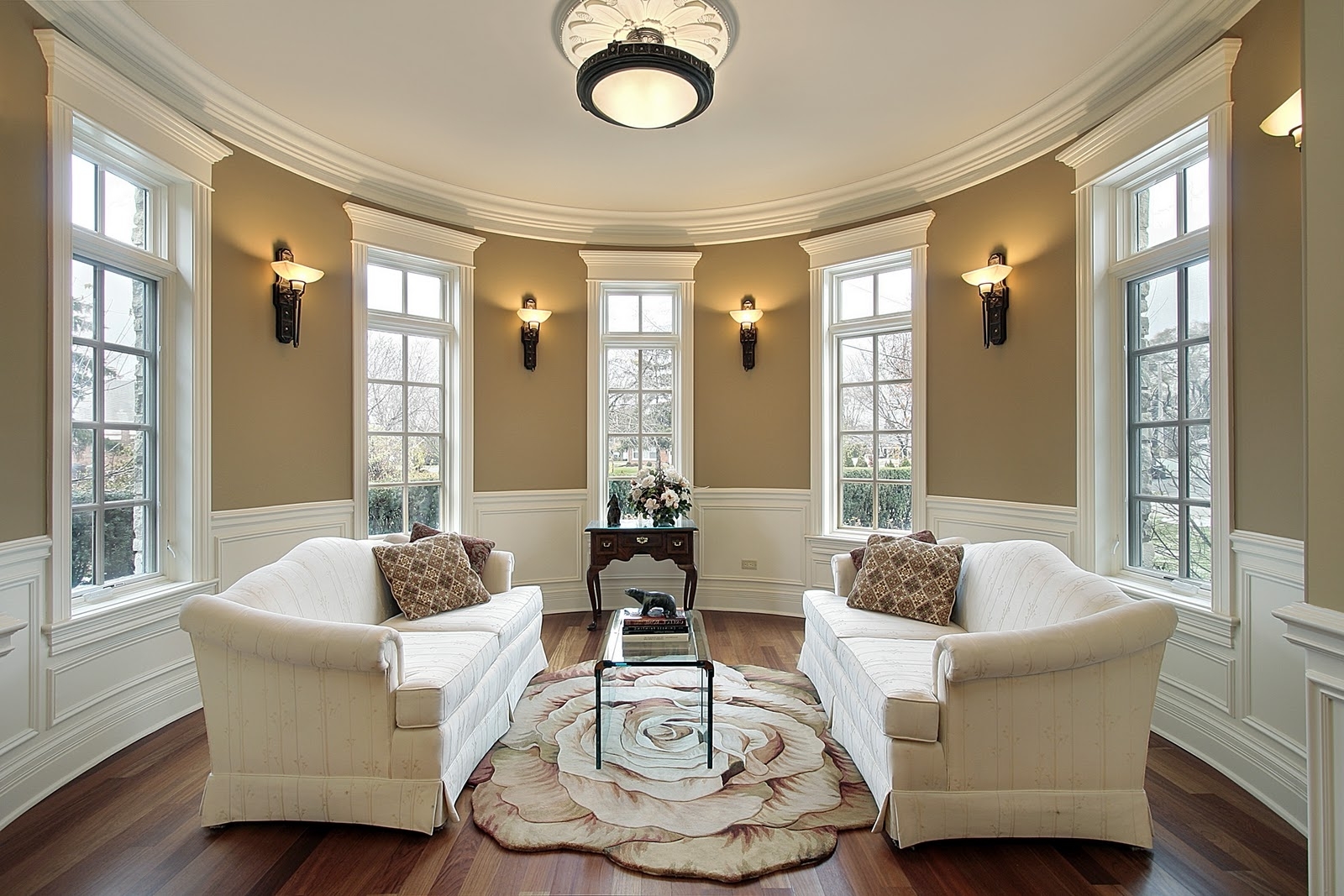 transition foyer lighting to living room