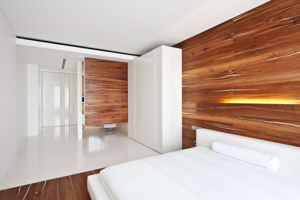 White and Wood Bedroom