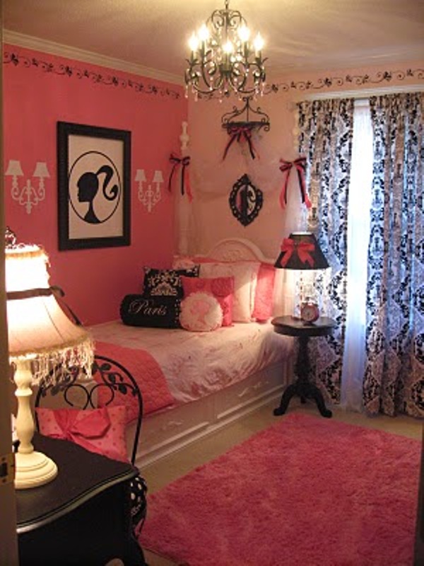 Black bedroom designs for girls