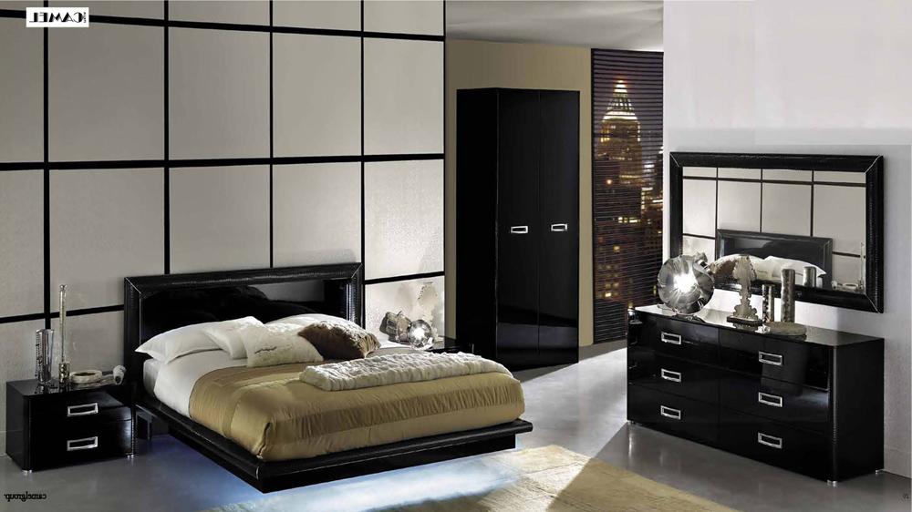 Black lacquer bedroom furniture