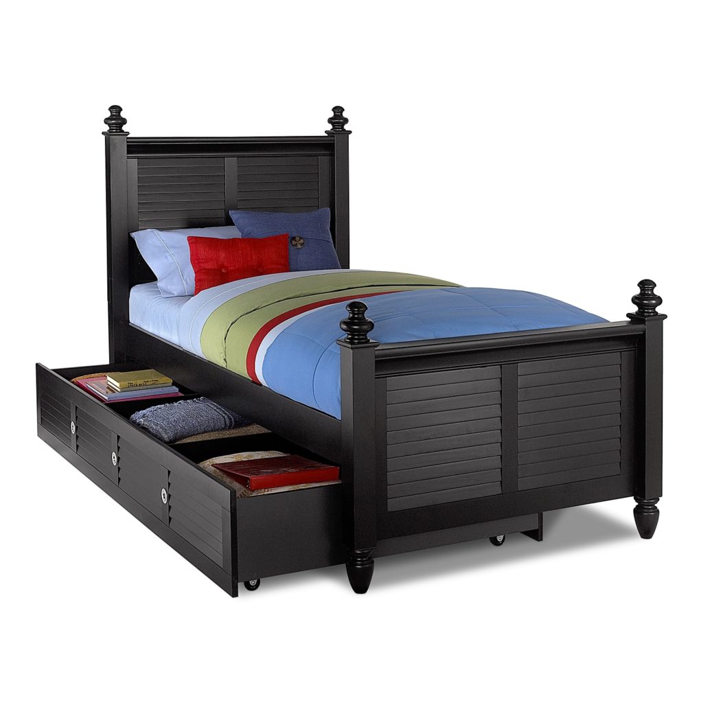 Black twin beds for kids