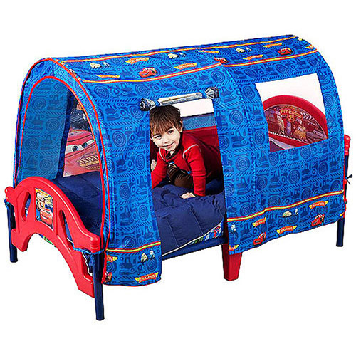Cars toddler bed with tent