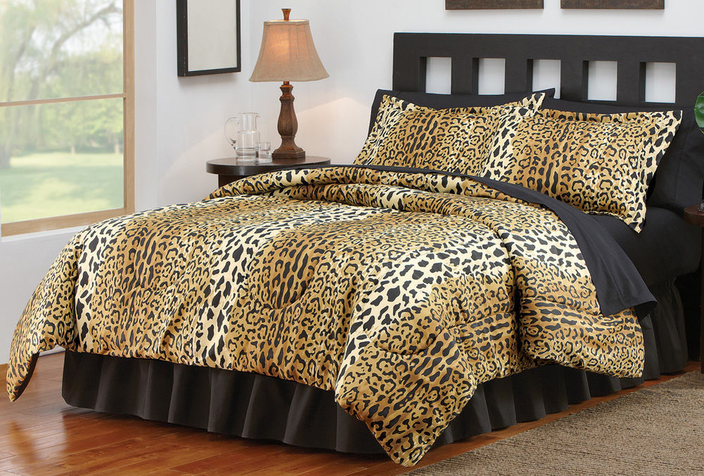 Cheetah print bedroom