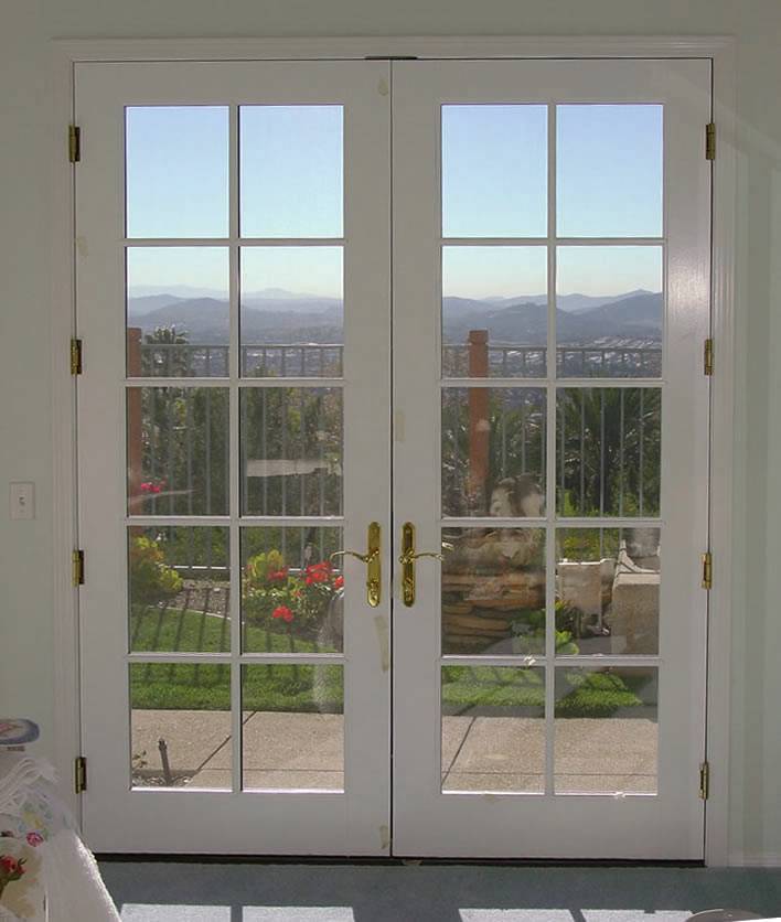 Double french entrance doors