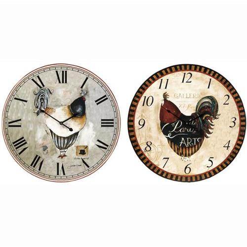 French country kitchen wall clocks