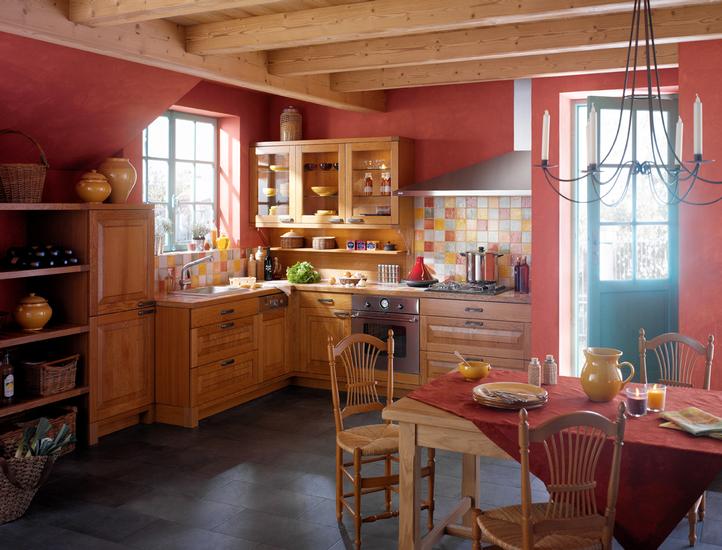 French country kitchen wall colors