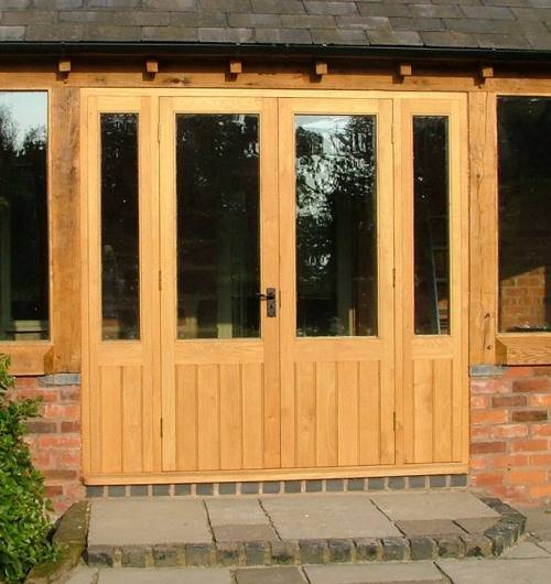 French doors exterior with side panels