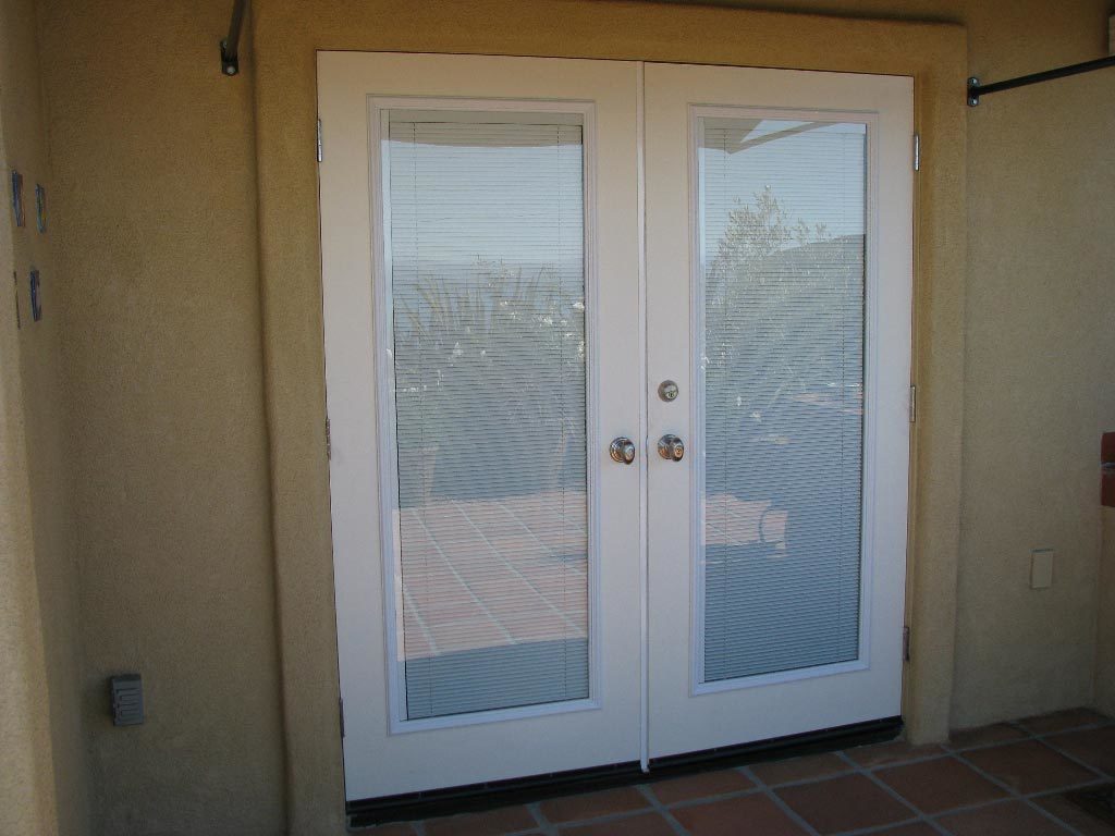 French doors interior blinds