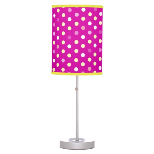 Girls pink bedroom lamp