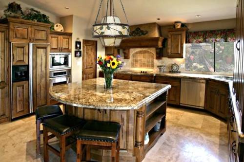 Granite kitchen island designs