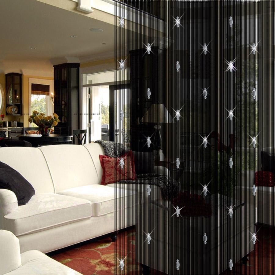 Hanging room divider curtains