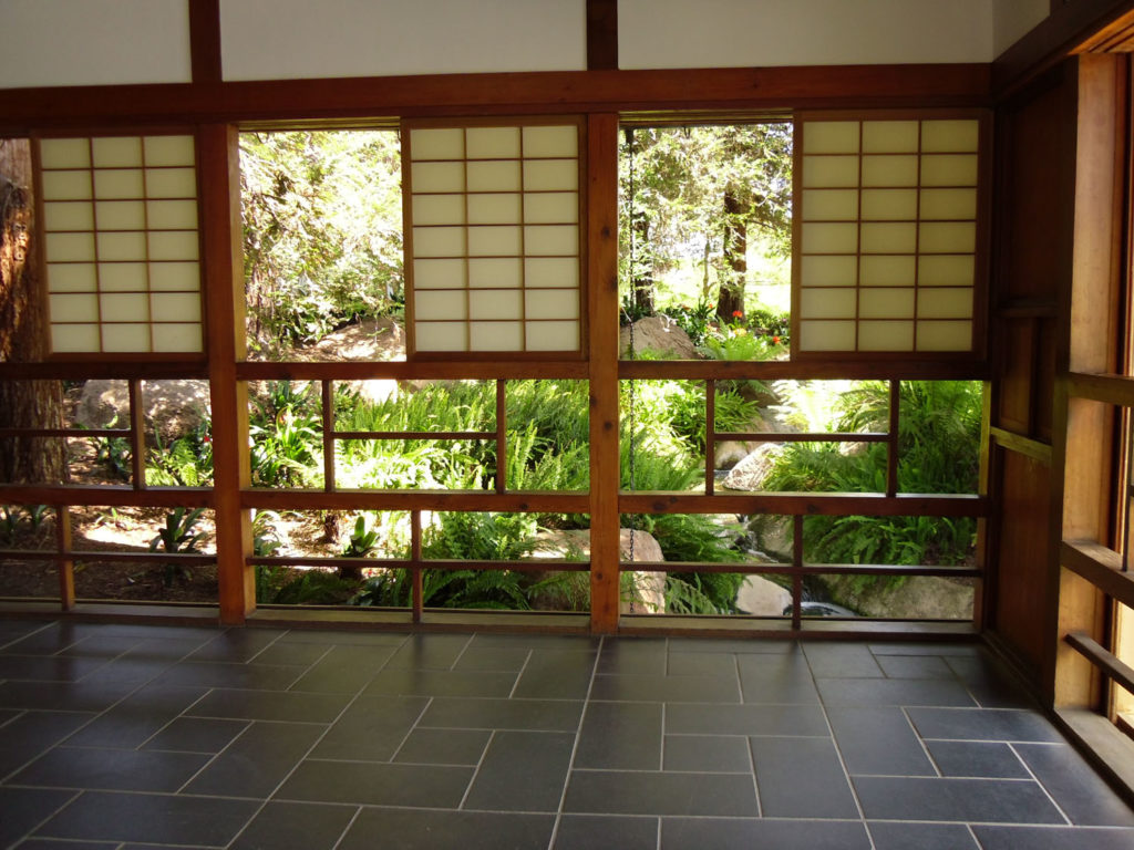 Japanese tea house interior