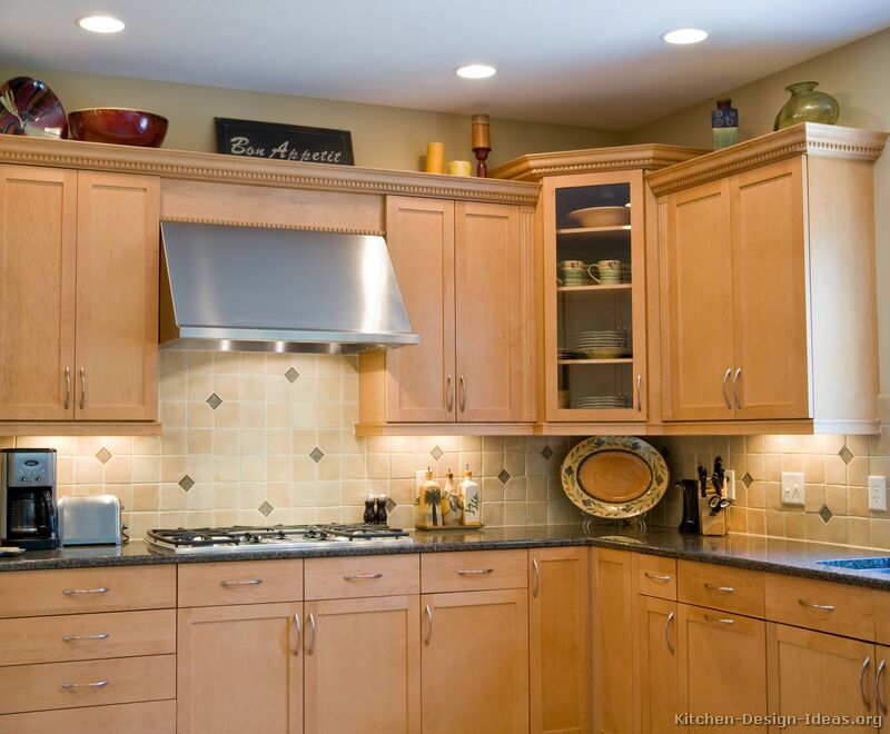 Kitchen design ideas light wood cabinets