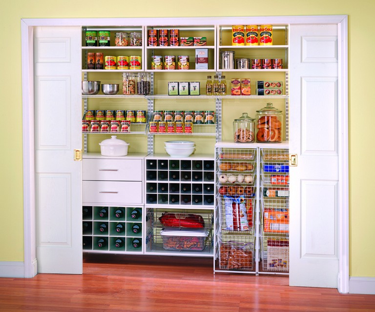 Kitchen pantry shelving systems