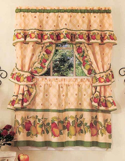 Modern country kitchen curtains