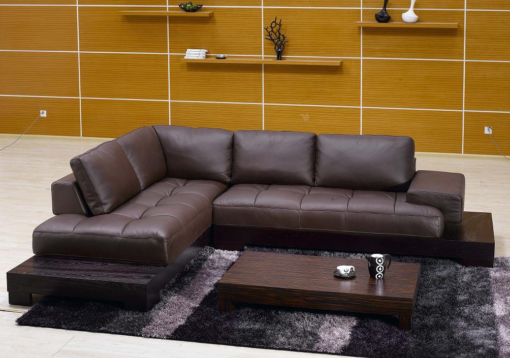 Modern leather sectional sofas sale
