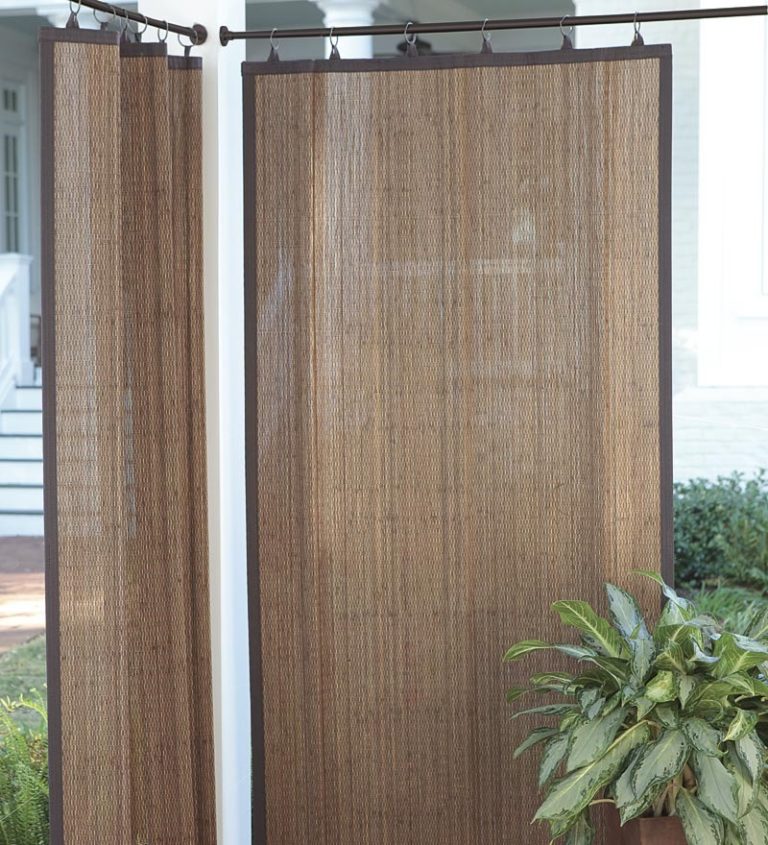 Outdoor curtains bamboo - Hawk Haven