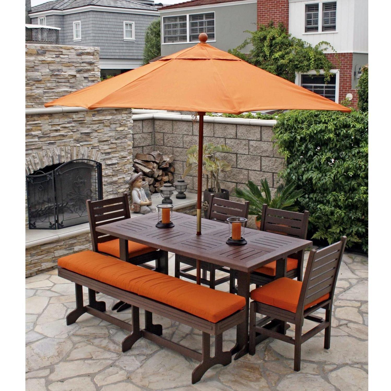 Outdoor dining sets benches