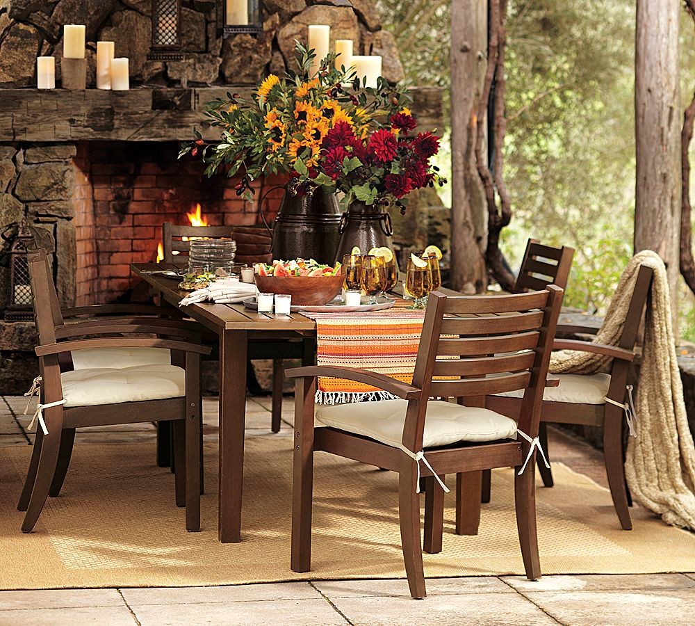 Outdoor dining sets pottery barn