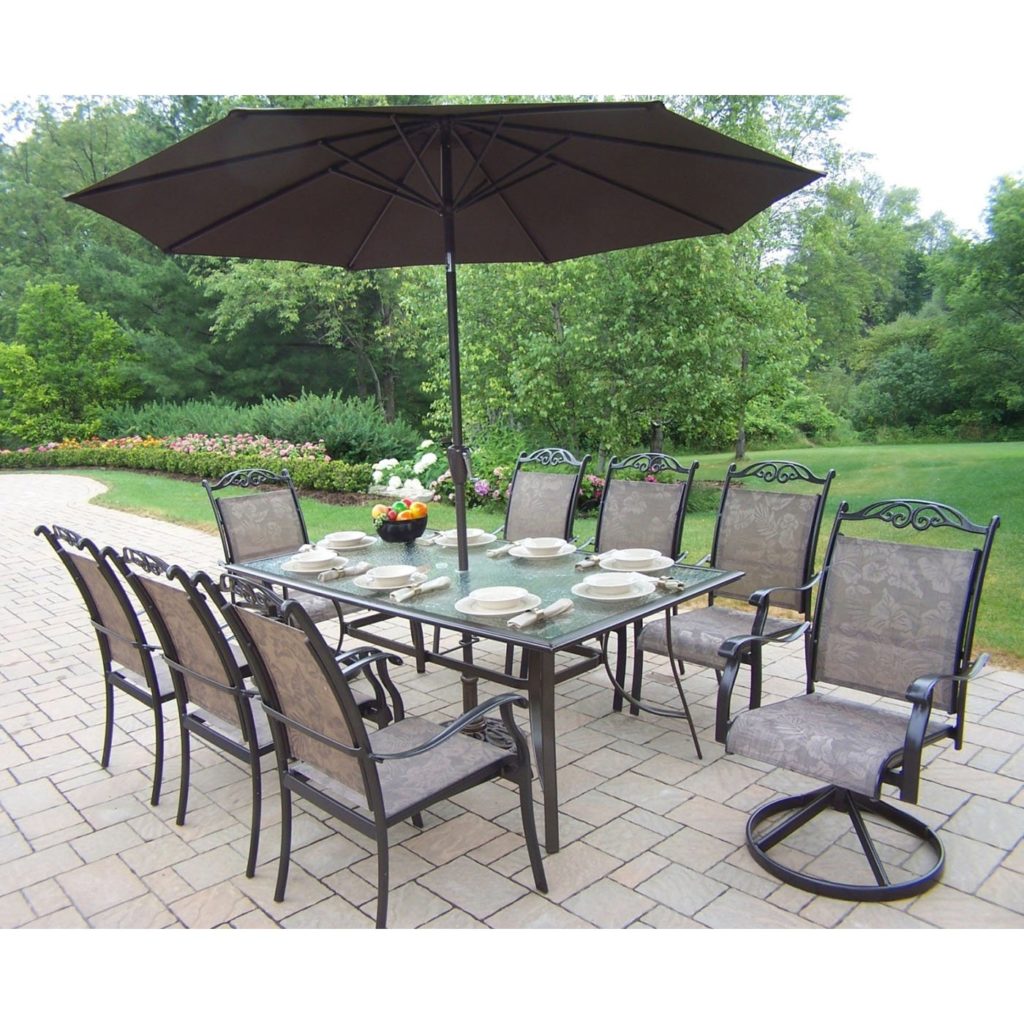 Outdoor dining sets with umbrella Hawk Haven